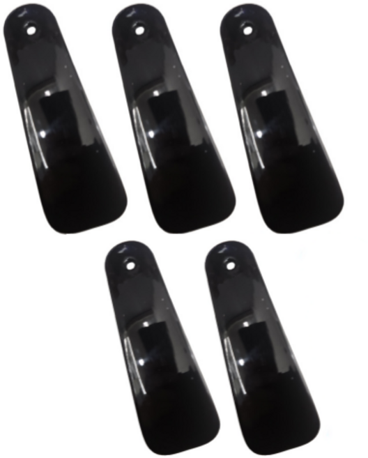 유아온 검정 심플 휴대용 미니 구두주걱, 5개, 블랙