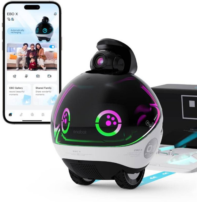 EBO X-AI Family Companion Robot 에나봇 이보엑스, 1개