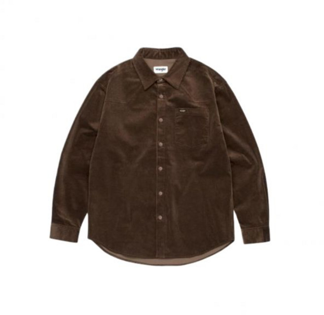 랭글러 WRANGLER 코듀로이 웨스턴 셔츠 브라운 105255