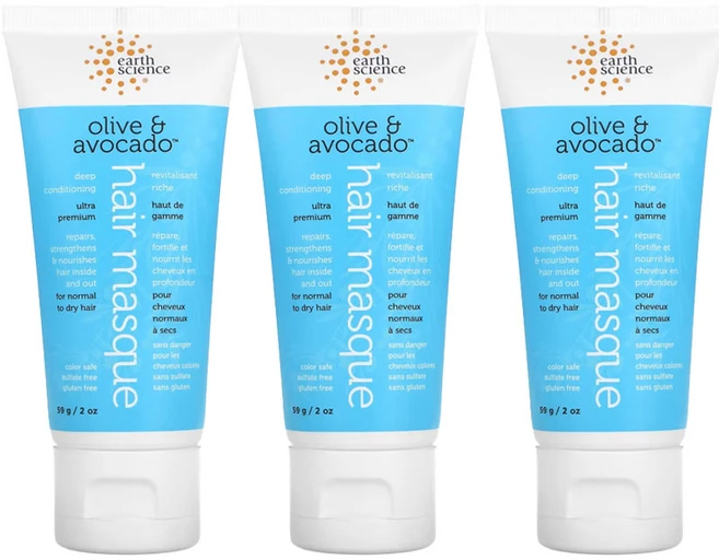 얼스사이언스 딥 컨디셔닝 헤어 마스크 올리브 & 아보카도, 59g, 3개 - 쿠팡