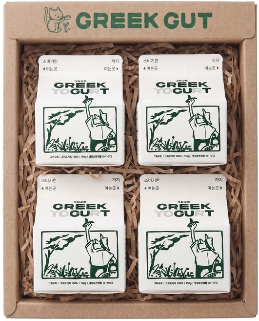 (4개구성) 그릭구트 그릭요거트 150g 4개입, 4팩, 4개세트A (그릭요거트 4팩)