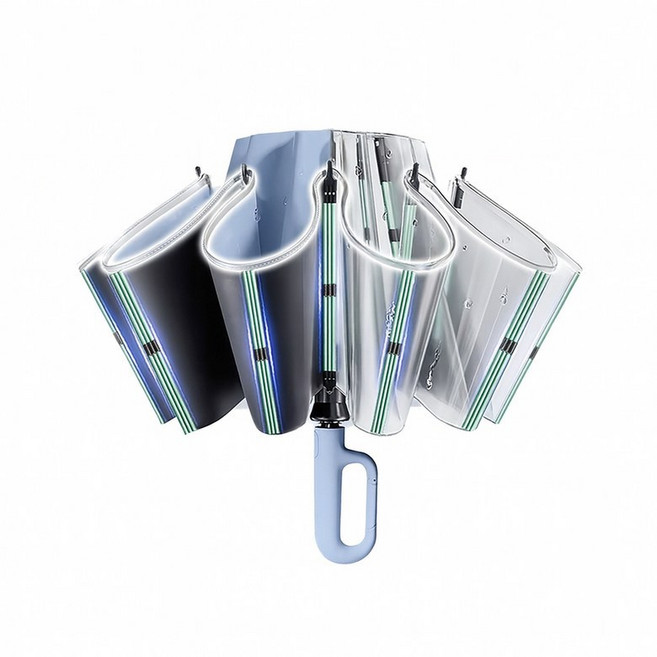 위디키 튼튼한 전자동 3단 우산 양산 전자동 고리형 손잡이 판촉물 3중살 거꾸로 우산