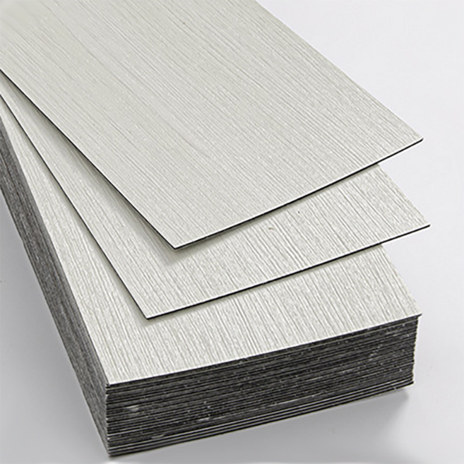 믿음직함 접착식 직사각 장판 우드 데코타일 20장, 20개, PVC 크림 화이트