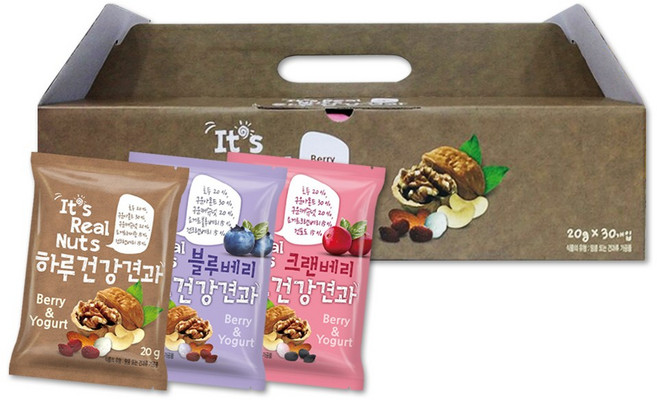 하루건강견과 요거트혼합3종세트, 20g, 30입