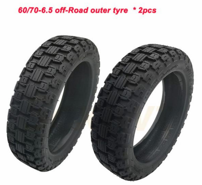 60 70-6.5 타이어 Ninebot F20 25 30 40 최대 G30 전기 스쿠터 전면 후면 휠 10 인치 내부, 04 off-road out tyre x2
