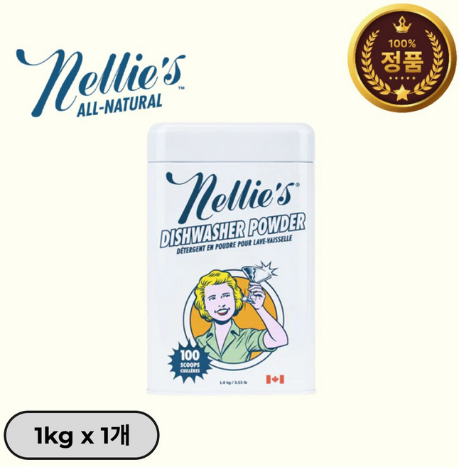 넬리 식기세척기 세제 1kg (80회), 1개