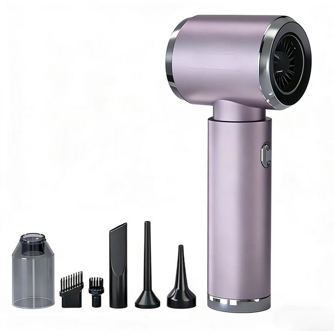 itutn 迷你無線吸塵器，輕巧便攜，強勁吸力，居家車用清潔好幫手, 月光紫, 吸吹兩用-至尊版