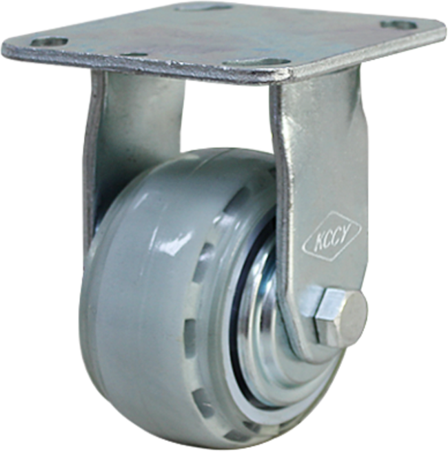 KCCY 8인치 고하중 내열성바퀴 8인치 중량 쇠바퀴 주철바퀴 철바퀴 롤러베어링 밑판크기 100*114 일년품질보증, 회전, 1개