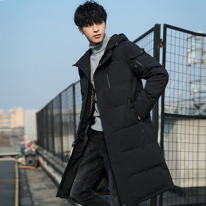 COZIM 中長版連帽羽絨外套 防風保暖大衣