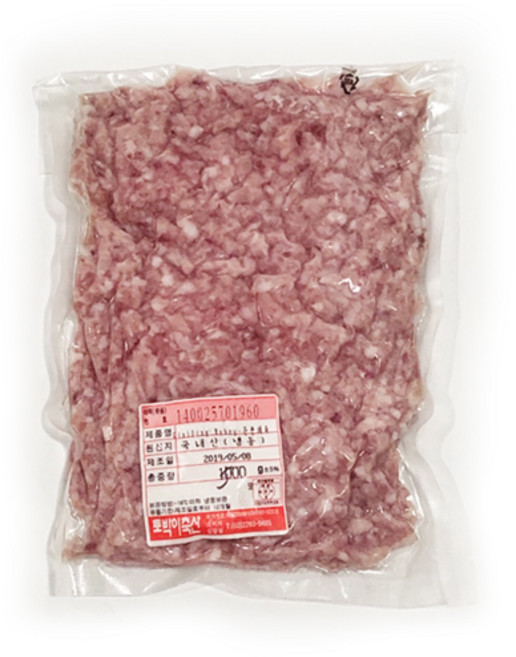 Grined Pork Giniling 500g 국내산 돼지고기 다짐육, 1개