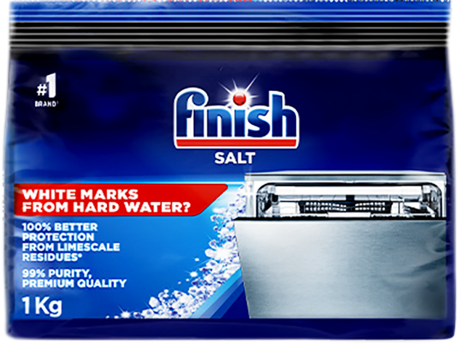 Finish 洗碗機軟水鹽, 1kg, 1套