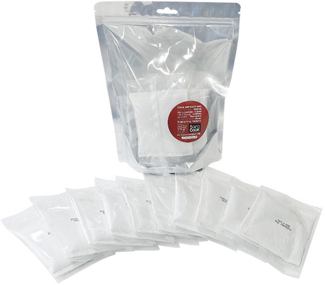 바로쿡 발열팩 캠핑 등산 발열도시락 전용 10g 20g 50g 80g 100g, 80g발열팩 10개세트, 1세트