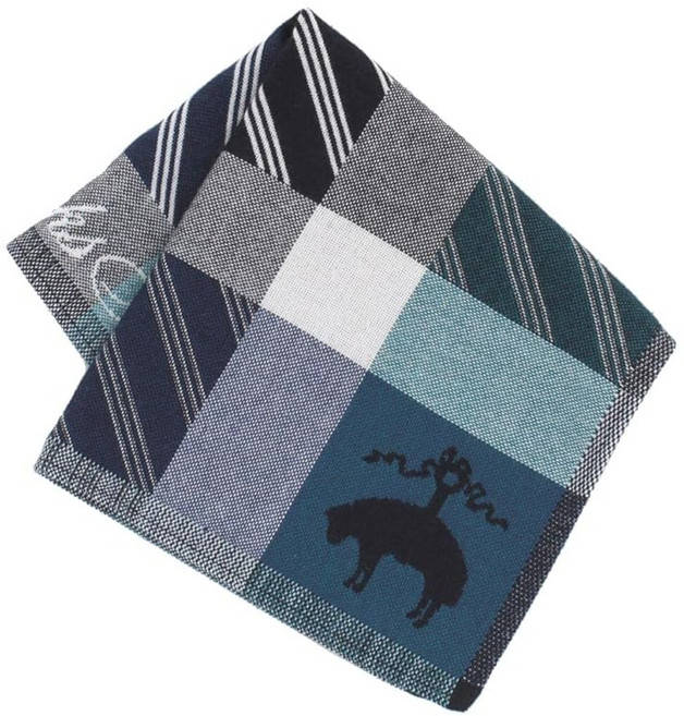 Brooks Brothers 블루크스 브라더스 남성용 안경 액정도 닦을 수 있다 손수건(블루) 마이크로파이버 비즈니스 남성 핸드타월 24cm 125468-0001-01