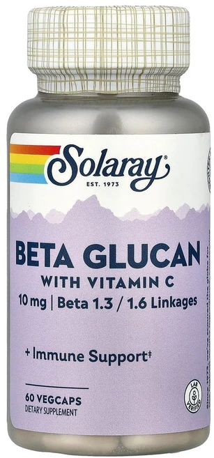 솔라레이 비타민C 함유 베타 글루칸 60캡슐 배타 글루칸, 1개, 60정 - 쿠팡