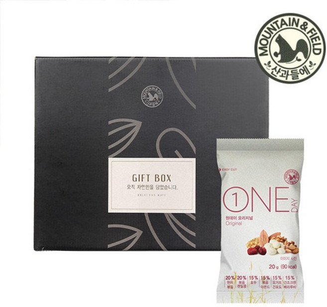G) 하루견과 원데이오리지널 50입 선물세트+쇼핑백, 1개