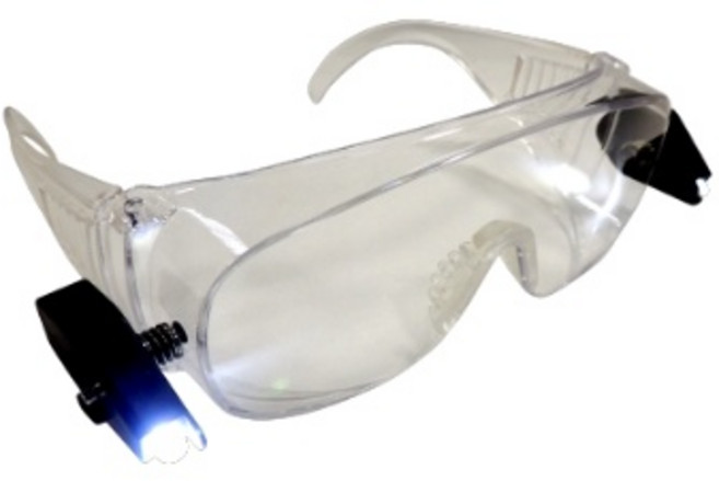 LED安全護目鏡 SG-409 耐衝擊工作防護眼鏡 CNS7177認證, 1個