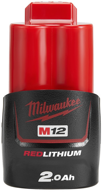 Milwaukee M12 12V鋰電池 2.0Ah, 1個
