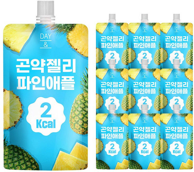데이앤 곤약젤리 파인애플 2칼로리, 150g, 10개