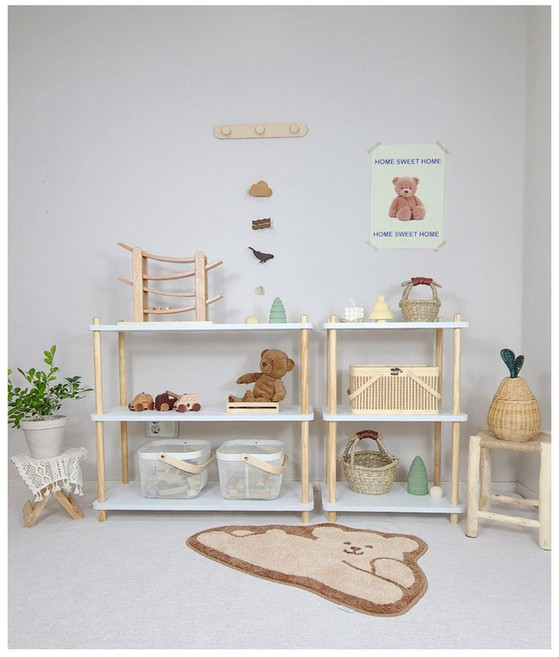 모던룸 원목 교구장, 4단