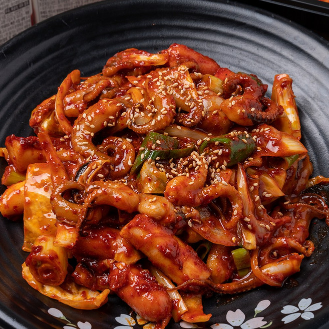 하남 맛집 캠핑 집들이 5분 원팩 매콤 달콤 밥도둑 오징어 볶음 680g 3-4 인분, 1개