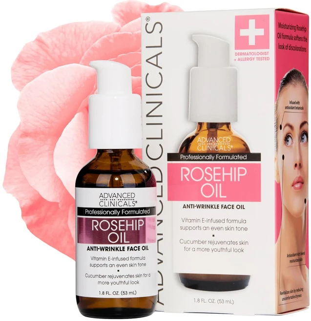Advanced Clinicals 어드밴스드 클리니컬스 로즈힙 오일 세럼 53ml - 쿠팡
