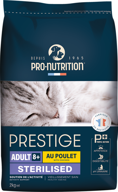 PN 프레스티지 캣 시니어 8+ 노령 관절 신장케어 고양이 사료, 1개, 2kg, 닭