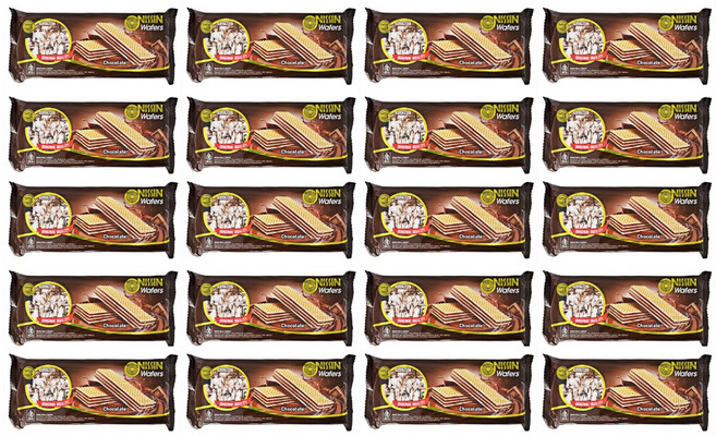 NISSN 니신와퍼 초콜릿맛, 110g, 20개