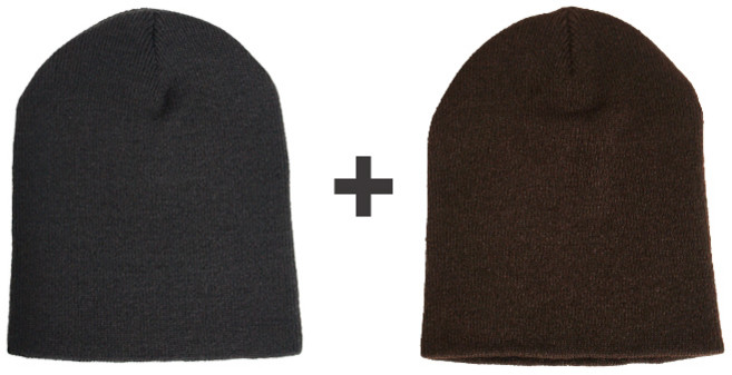 1+1 국산 고급 비니 무지 남녀공용 숏비니