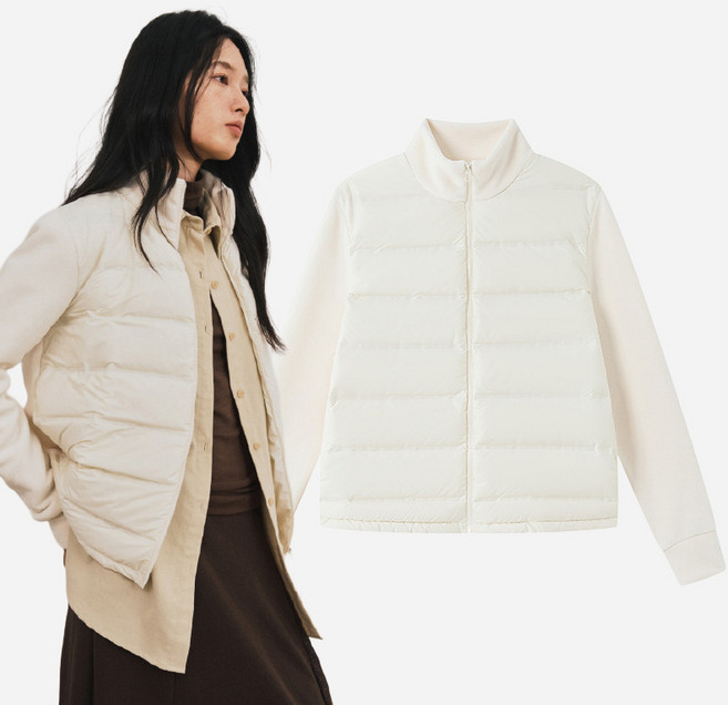 스토리원 WM-FWOT032 여성 덕다운 라이트 경량 패딩 자켓