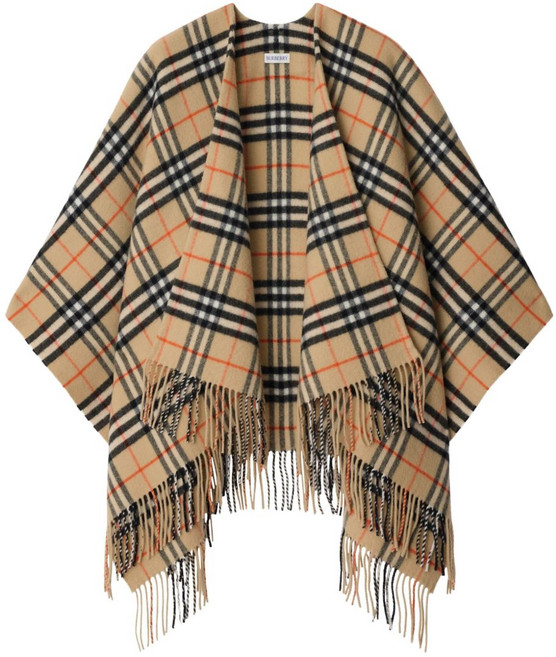 버버리 체크 케이프