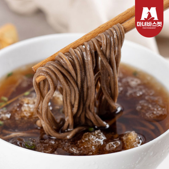 [마녀바스켓] 메밀소바 10인분(개별포장 생메밀면10팩+소스10개), 10개, 175g