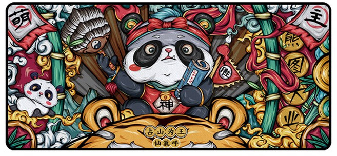 게이밍 마우스패드 90x40cm 대형 장패드 두꺼운 논슬립 방수 키보드 매트 데스크매트, 1개, 웅도대업