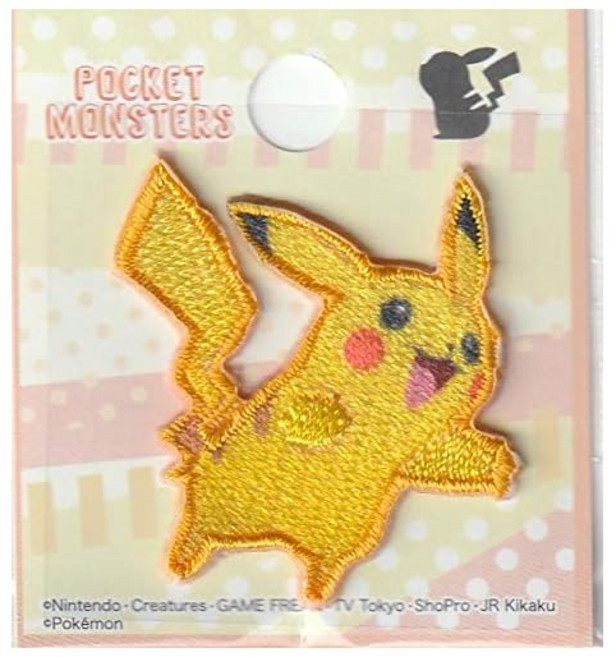 이나가키 패션 포켓몬 와펜 스티커 아이론 접착 양용 피카츄 POS001