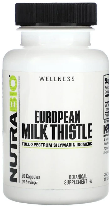 Nutrabio Labs 유러피안 밀크시슬 추출 241mg European Milk Thistle, 1개, 90정 - 쿠팡