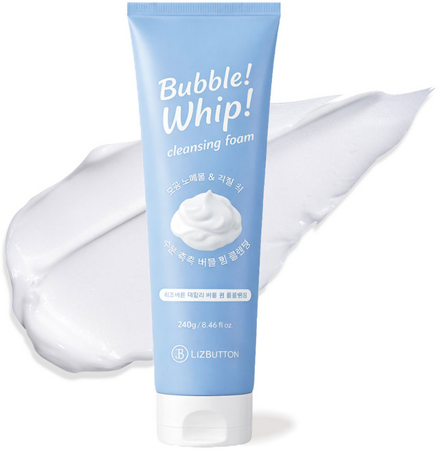 리즈버튼 데일리 버블 휩 폼클렌징 여성남성 공용 대용량, 1개, 240g