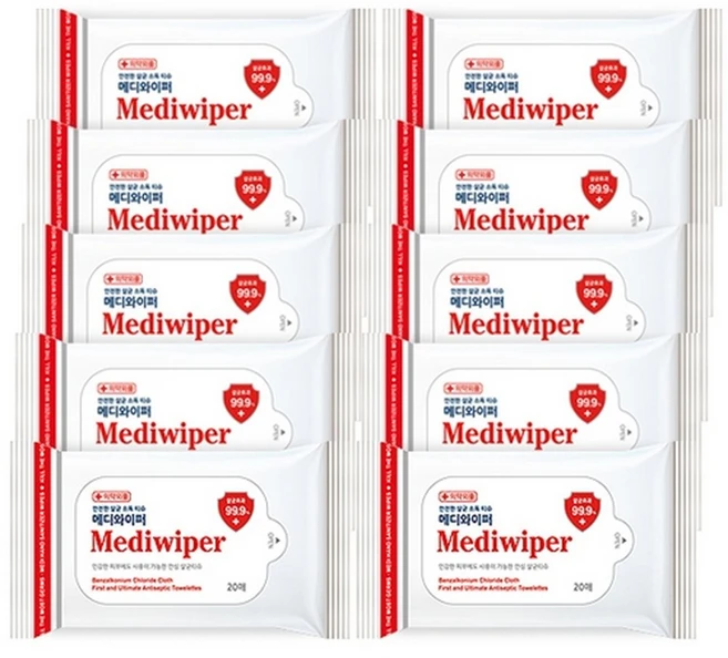 제일참 메디와이퍼 리필형 20매 1팩, 1개 - 쿠팡