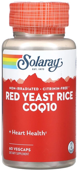 Solaray 쌀 홍국 CoQ-10 베지 캡슐 60정 Solaray (솔라레이), 60 개선택 용량이 사진보다 우선입니다, 60개 - 쿠팡