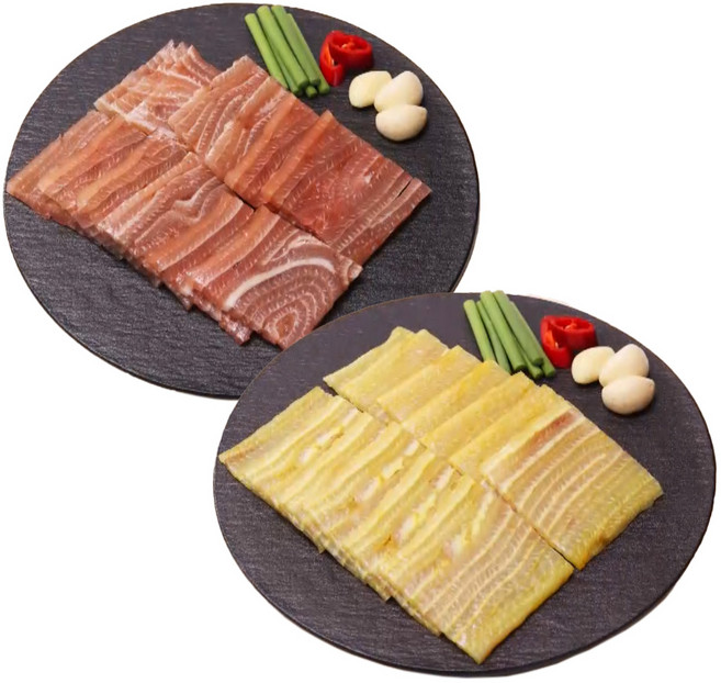 [AC-Mall] 가족식사 손님상 다양한 레시피 활용 국내산 이레밥상 돈피편육/강황편육 복분자편육 세트/균형잡힌 영양소 한끼, 1박스, 1.08kg