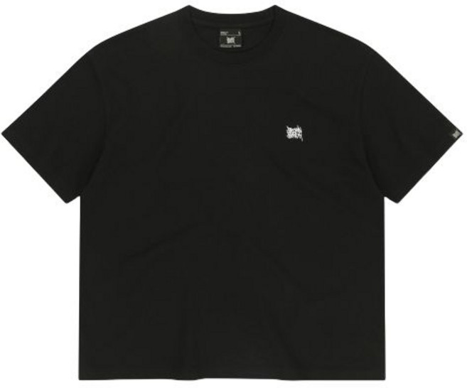 국내매장상품 BROWNBREATH 브라운브레스 반팔티 CROP TAG TEE - BLACK 395673