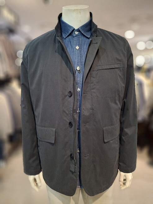 트레몰로 트레몰로 세정 트레몰로 간절기 탈부착 패딩라이너 면혼방 사파리자켓 점퍼 네이비그레이 TRHKA4F8411 (P003485168)