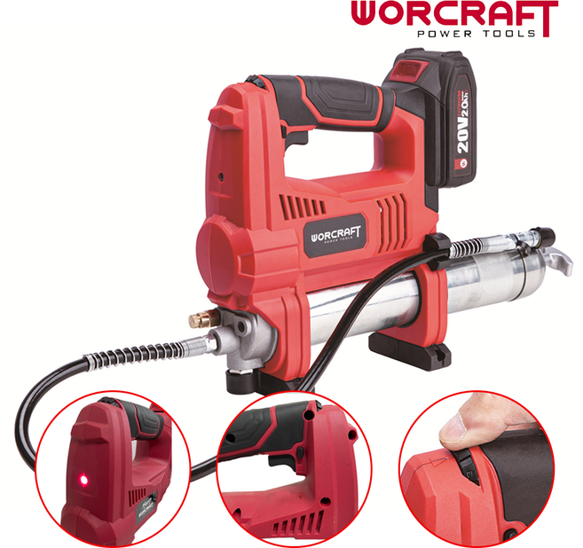 워크래프트 전동그리스건 구리스주입기 자동 충전식 CGG-S20Li 2.0풀세트, 1개