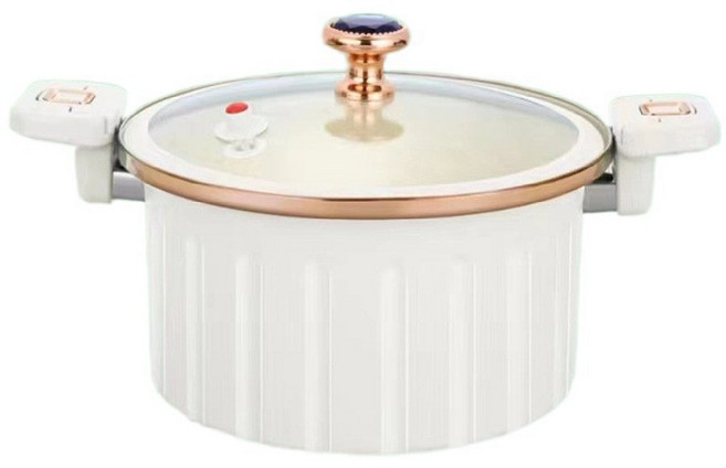 HUID 법랑 진공 저압냄비 압력솥 인덕션 진공냄비 10L 적용2~6인, 화이트, 1개