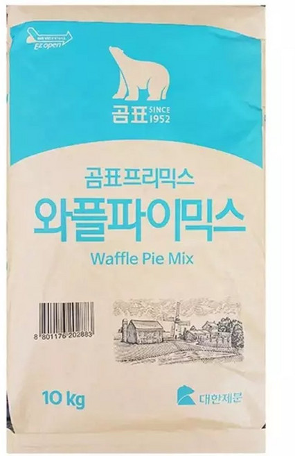 와풀파이믹스 (대한 10K)와파우더 가루 포대와플 업소용와 곰표프리 와분말 와믹스 와가루