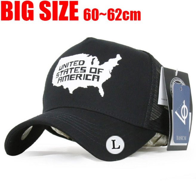 베이직엠 남성 여성 여름 망사모자 메쉬캡 아메리카 맵 (M L 사이즈)