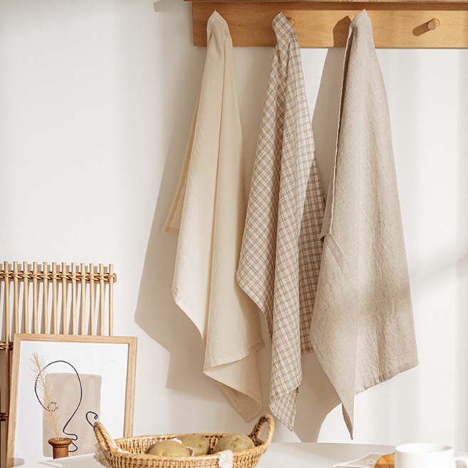 크림베이지 키친크로스, 아이보리광목, 1개