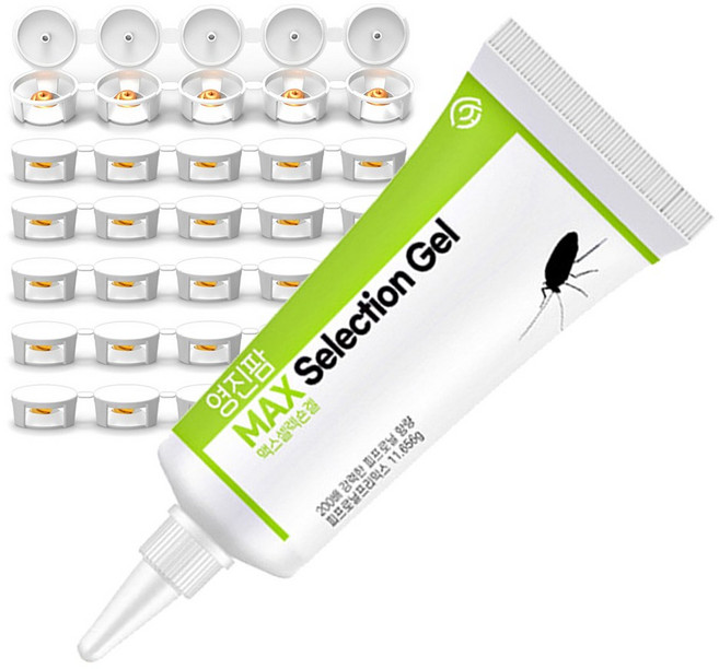 영진팜 맥스셀렉숀겔120g + 먹이통30개 바퀴벌레약, 1세트, 120ml