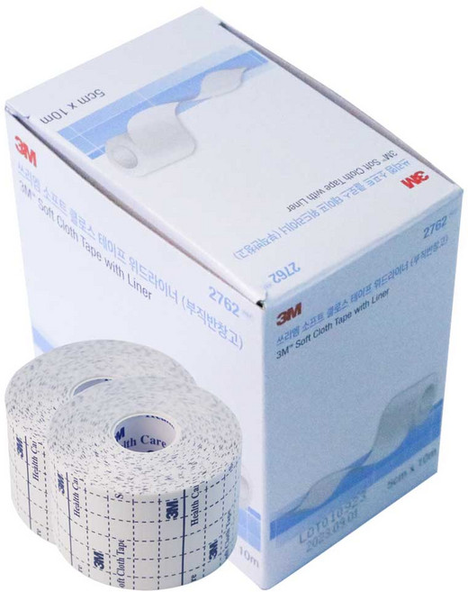 쓰리엠 소프트 클로스 테이프 위드라이너 부직 반창고 2764, 1개입, 1개