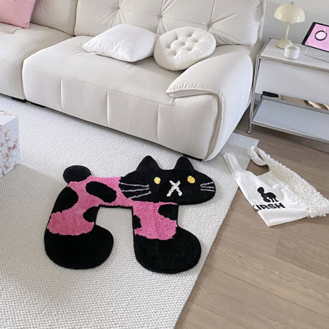귀여운 포인트 러그 발매트 카페트 미끄럼방지 인테리어템