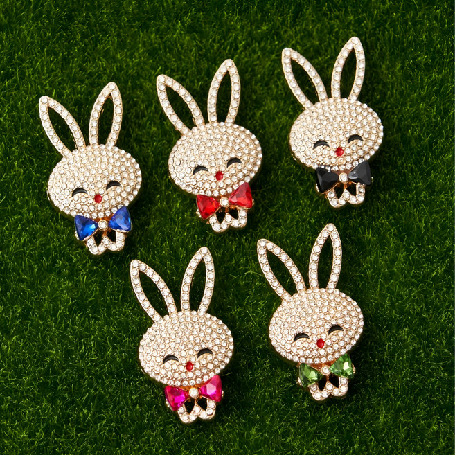 꽃보다 버디 래빗 골프 큐빅 볼 마커 마크 5종 세트, 5개, 5