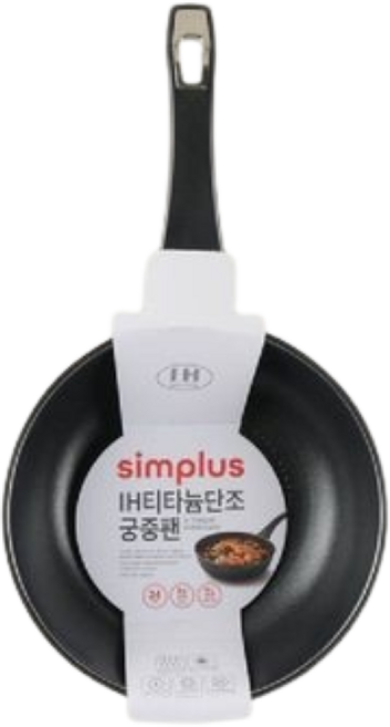 심플러스 티타늄 단조 인덕션 겸용 궁중팬, 1개, 28cm